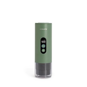 THERA MOVE - Cafetière espresso portable 15 bars pour capsules et café moulu - Sauge - 1