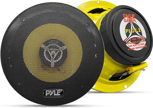 Haut-Parleurs Voiture - Pyle - 240 W - 2 voies - Jaune