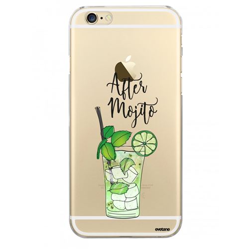 Coque pour iPhone 6/6S rigide transparente After Mojito Dessin [Evetane®]