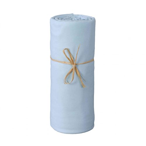 Drap housse bébé jersey bio spécial Cododo 50x80 bleu