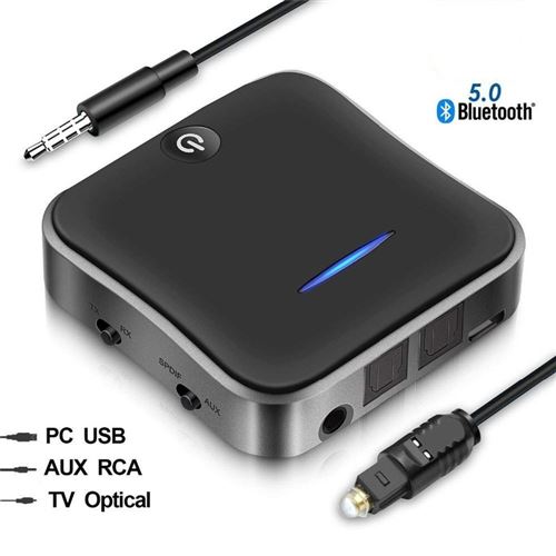7 08 Sur Adaptateur Audio Sans Fil Bluetooth 5 0 Emetteur Sans Fil 2 En 1 Recepteur Tv Optique Numerique Recepteur Audio Bluetooth Spdif Avec Csr8675 Aptx Hd Adaptateur Tnt Achat Prix Fnac