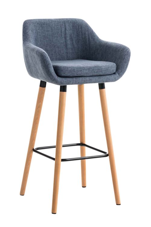 CLP Tabouret de bar Grant tissu , Bleu