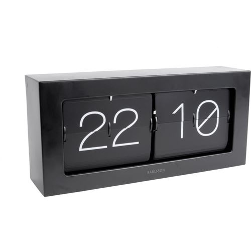 Karlsson Unisex Noir Horloge Murale Et De Table Boxed Flip Xl - Image 4
