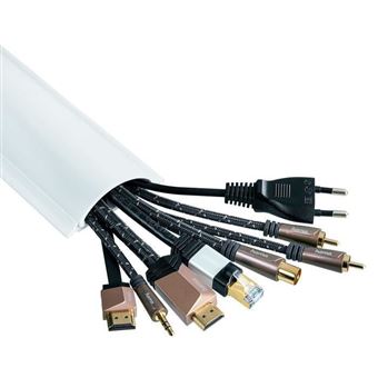 Prises, multiprises et accessoires électriques Hama - Tube de gestion des  câbles - blanc - 100 cm