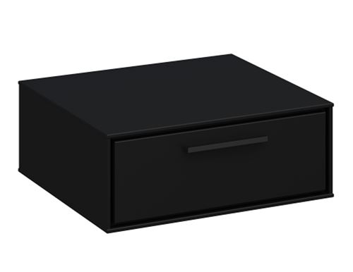 Table de chevet en MDF coloris café noir - 15.1 x 40 x 37 cm -PEGANE-