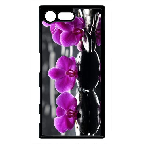 Coque Xperia X Compact Mini Orchide Violette Fond Gris
