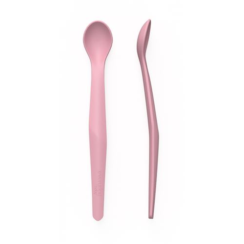Cuillers en silicone violet poudré - lot de 2