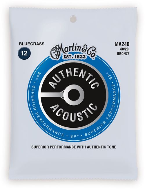 Martin & Co Bronze Ma240 Authentic 80/20 Sp Bluegrass 12-56 Autres Jeux De Cordes Folk - Image 3