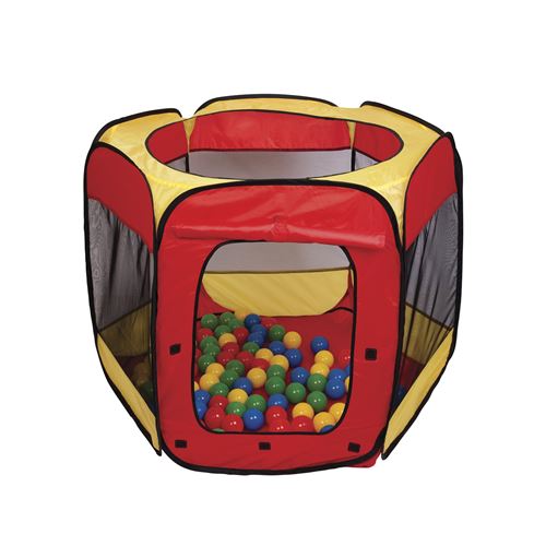 Paradiso Toys tente de jeu avec 100 balles 100 x 75 cm rouge/jaune