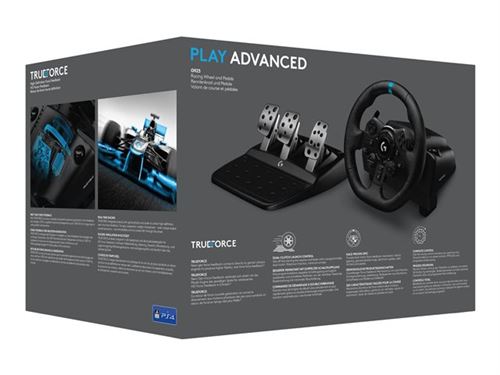 Logitech G923 - Ensemble volant et pédales - filaire - noir - pour PC, Microsoft Xbox One