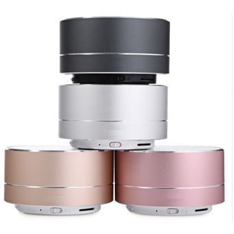 Enceinte Metal Bluetooth pour ASUS ZenFone Selfie Smartphone Port USB Carte TF Auxiliaire Haut-Parleur Micro Mini (OR) - 1