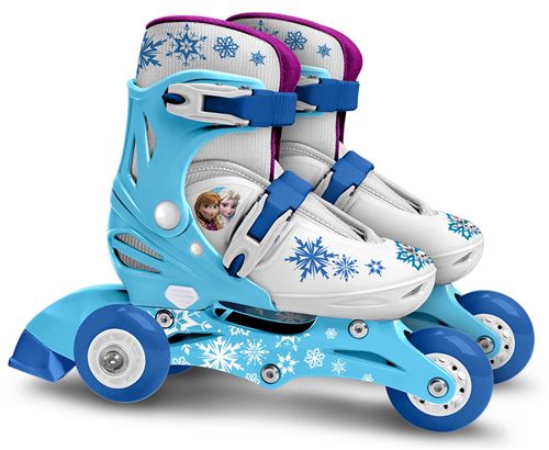 Disney patins à roues alignées réglables Frozen filles bleu