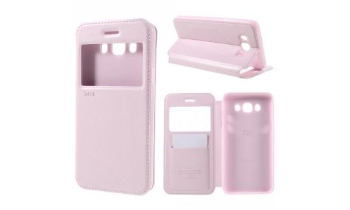 Etui Folio View Roar Korea ultra fin rose pour Galaxy J7-2016