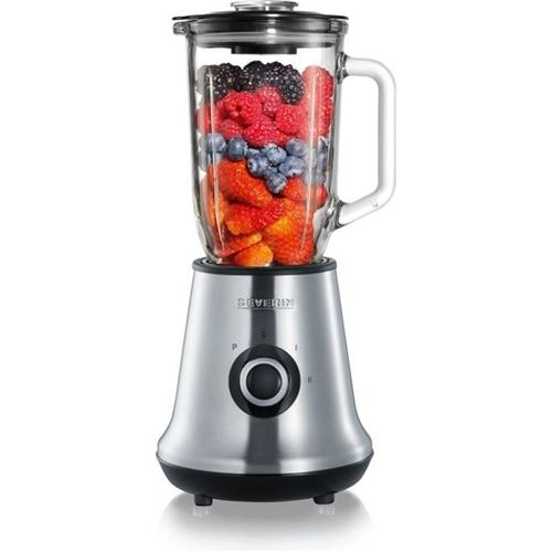 Severin Inox Et Noir Blender Sm3734 500 W 1 L 2 Vitesses Pulse Glace Pilée