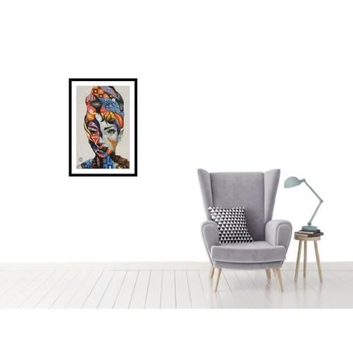 Affiche encadrée 40x60cm - Gris