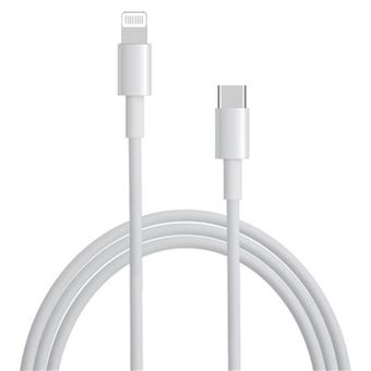 Chargeur pour iPhone SE / iPhone SE (2020) / iPhone SE (2022) Cable USB  Data Synchro Blanc 1m [Lot de 2]