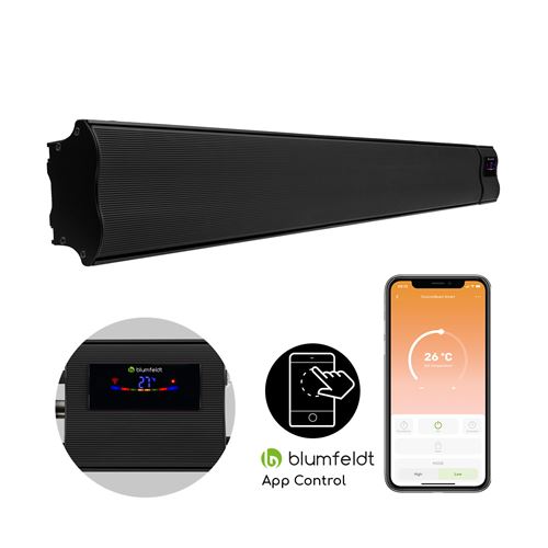 Radiateur Infrarouge Klarstein Cosmic Beam Smart 30 Contrôle Par App 3000 W Noir