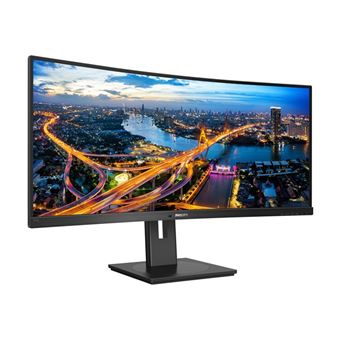 Philips 345B1C - Écran LED - incurvé - 34" - 3440 x 1440 WQHD @ 100 Hz - VA - 300 cd/m² - 3000:1 - 5 ms - 2xHDMI, DisplayPort - haut-parleurs - texture noire