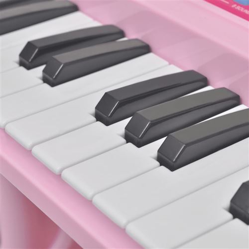 GIANTEX Clavier Électronique 37 Touches avec Microphone, Piano Enfant  Multi-Usage avec Mode d'Enregistrement et de Lecture, Rosé - Cdiscount  Instruments de musique