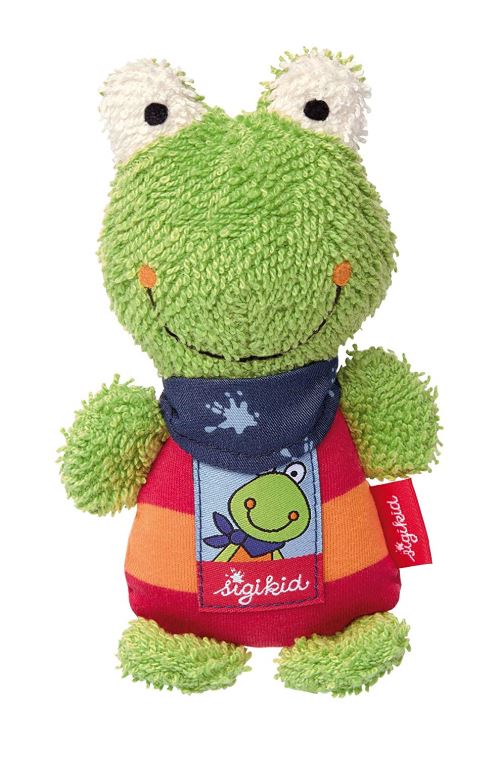 Sigikid, 38681 - Doudou Hochet - Grenouille - Vert