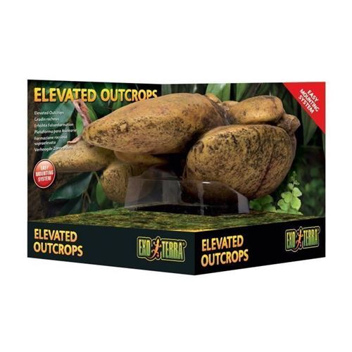 Comparer les prix de EXO-TERRA Rocher suspendu outcrops - Small - Pour reptile ou amphibien