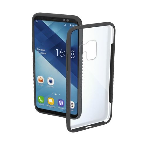Coque de protection Frame pr Samsung Galaxy A6 (2018), transp./grise