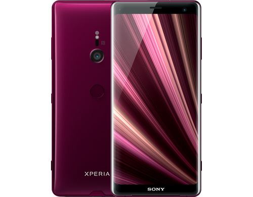 Sony XPERIA XZ3 - 4G smartphone - RAM 4 Go / Mémoire interne 64 Go - microSD slot - écran OEL - 6 - 2880 x 1440 pixels - rear camera 19 MP - front camera 13 MP - rouge bordeaux