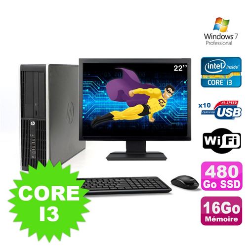 Acheter Pc hp compaq elite 8100 sff core i3-530 16go 480go ssd dvd wifi w7ecran 22' État correct - 379,00 € Pc hp compaq elite 8100 sff core i3-530 16go 480go ssd dvd wifi w7ecran 22' État correct - Hewlett-Packard reconditionné disponible sur Fnac