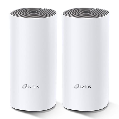 TP-Link Deco E4 - Système Wi-Fi (2 routeurs) - jusqu'à 2800 pieds carrés - maillage - 802.11a/b/g/n/ac - Bi-bande