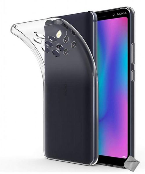 Housse etui coque silicone gel fine Nokia 9 Pureview + film ecran TRANSPARENT TPU - htdmobiles