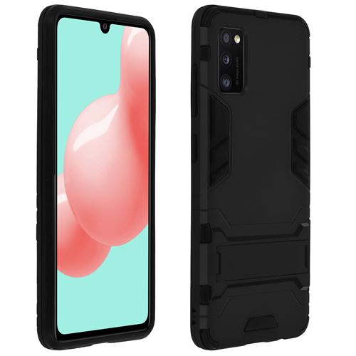 Avizar Coque Pour Samsung Galaxy A41 Protection Hybride Antichoc Support Vidéo Noir