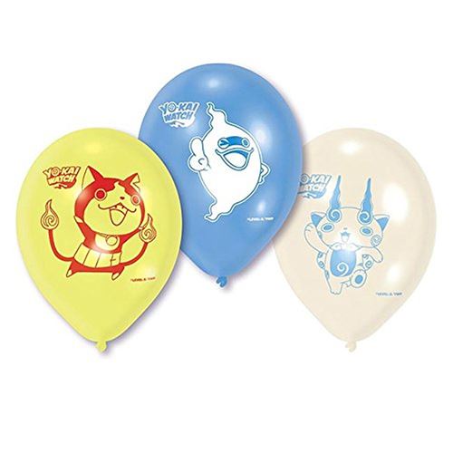 AMSCAN - LOT 6 Ballons de baudruche à gonfler Yo Kai Watch