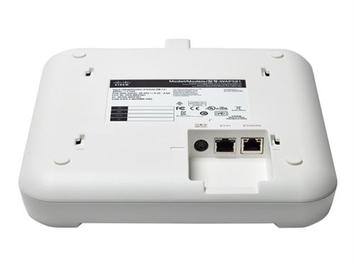Cisco wap581 2500 Mbit/s énergie, sur Ethernet (PoE) soutien Blanc Point d'accès Wi-Fi, wap581 E de K9