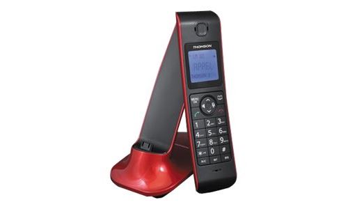 Thomson Cobalt TH-570D - Snoerloze telefoon met nummerherkenning - DECTGAP - rood