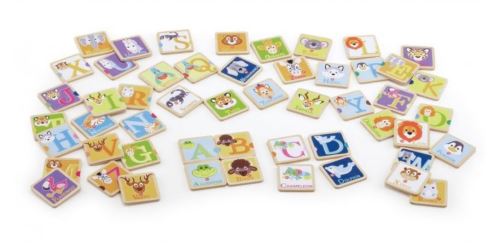 Sevi jeu de dominos alphabet/animaux 52 parties