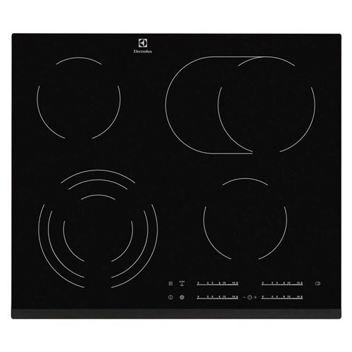 Electrolux ehf6547fxk plaque intégré noir