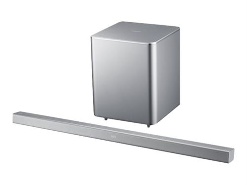 Acheter Samsung HW-H551 - Système de barre audio - pour home cinéma - Canal 2.1 - sans fil - Bluetooth - 320 watt (Totale) État correct - 249,00 € Samsung HW-H551 - Système de barre audio - pour home cinéma - Canal 2.1 - sans fil - Bluetooth - 320 watt (Totale) État correct - Samsung reconditionné disponible sur Fnac