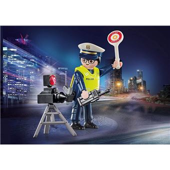 Playmobil Les policiers 70305 Policier avec radar de vitesse