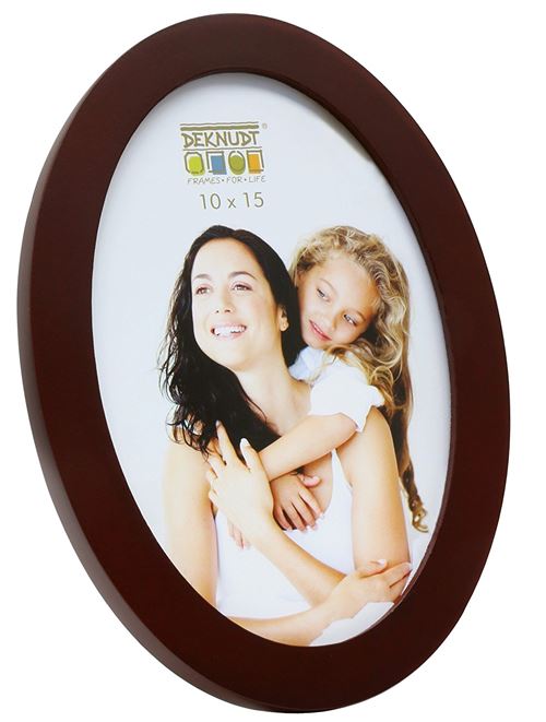 Deknudt Cadres Photo, Bois, Brun, cadre rond 13cm