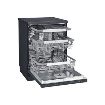 LG DF425HMS - Lave-vaisselle - WiFi - largeur : 60 cm - profondeur : 59.8 cm - hauteur : 84.5 cm - acier noir mat