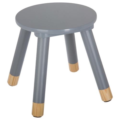 Tabouret pour enfant gris Atmosphera