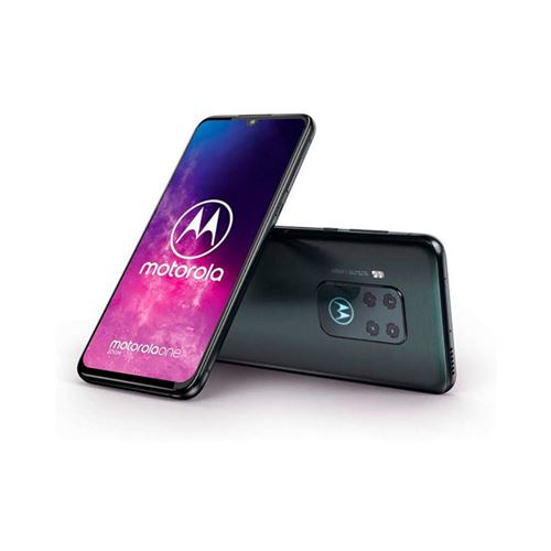 Motorola One Zoom avec Alexa Hands-Free (Ecran FHD+ 6,4 Pouces, 4Go RAM, 128Go ROM, Double Nano SIM, Android 9.0, Quadruple Camera) Gris électrique [Exclusivité Amazon]