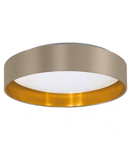 Plafonnier en textile MASERLO blanc