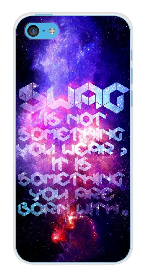 Coque en silicone imprimée compatible Apple iPhone 5C Cosmic swag