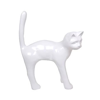 Statue En Resine Chat Blanc 105 Cm Achat Prix Fnac