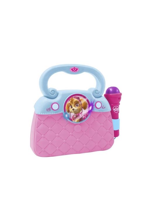 PAT PATROUILLE Sac rose avec microphone - A piles
