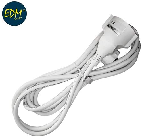 Rallonge tuyau 3 x 1,5 T/TL 1 m Blanc EDM