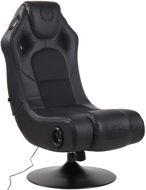 Chaise Gaming Sonore Multimédia pivotante Taupo Hauts-parleurs Port USB Caisson de basse intégrés - Couleur Noir