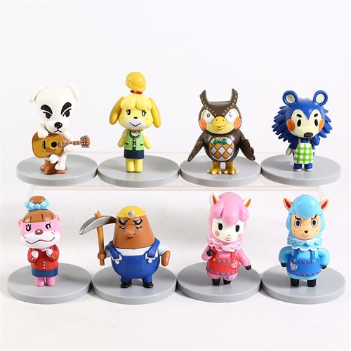 Set de 8 pièces Figurines Animal Crossing 6 cm