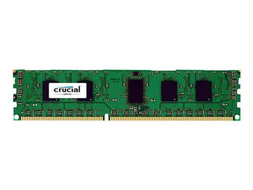  Crucial - DDR3 - module - 4 Go - DIMM 240 broches - 1600 MHz / PC3-12800 - CL11 - 1.35 V - m&eacute;moire sans tampon - ECC - pour ASUS Z9PE-D16 